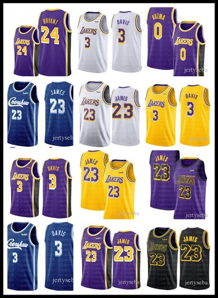 

lake lebron nba 23 james los angeles jersey anthony 3 davis kyle 0 kuzma 6 james basketball jerseys 2019 crenshaw sales lake jersey, Black