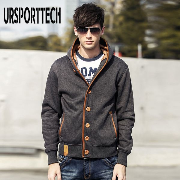 

men's hoodies & sweatshirts ursporttech selling brand men spring autumn fashion casual long sleeve streetwear hip hop, Black