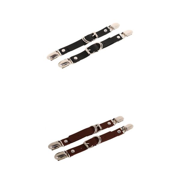 

4 pieces women's leg garter belt punk goth thigh suspenders stockings belts, Black;white