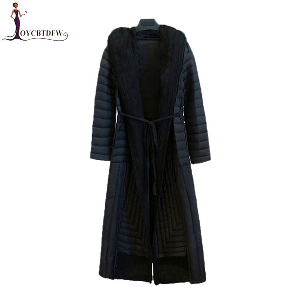 

winter women down jacket 2018 new parkas white duck down coats long women temperament warm red black outerwear 680