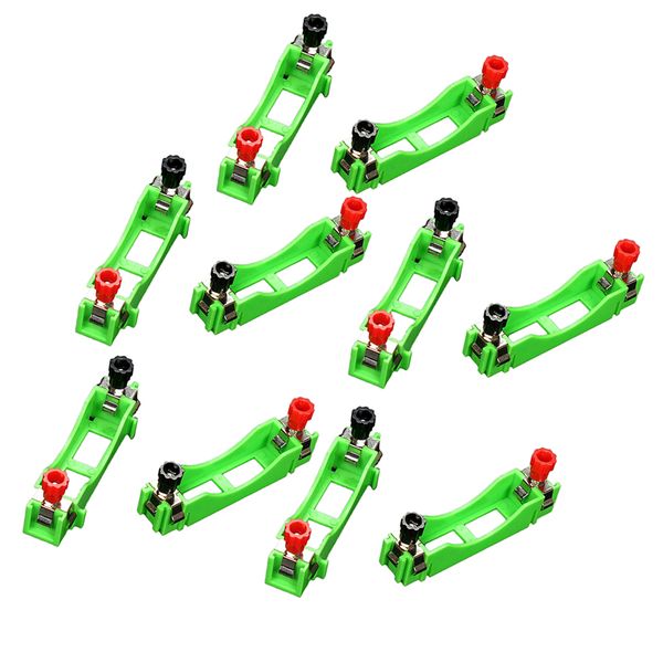 

10pcs plastic single slot aa battery storage holder connector diy electric tool for series/parallel connection