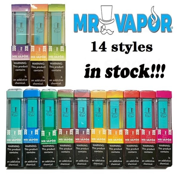 

MR VAPOR Одноразовых устройства пустого Pod Starter Kit 280mAh Аккумулятор 14styles Vape Pen против EON Posh плюс двунаправленной палочки