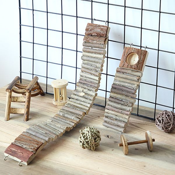 

wooden chew toys ladder for little pets hamsters chinchillas guinea pigs and other small pets wholesale fast sent