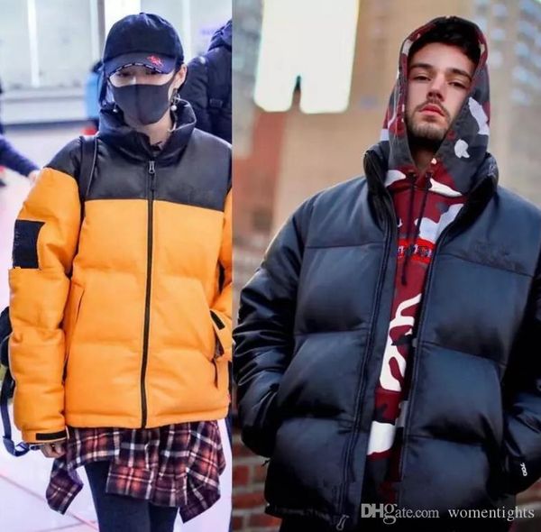 

mens windbreaker brand19fw parkas winter warm thick down jackets, Black