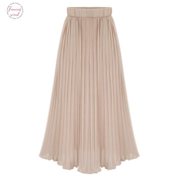 

2020 new spring high waist solid color pleated skirt women vintage loose casual wild student bottom tide pd077, Black