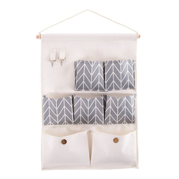 

wall-mounted storage bag cotton and linen waterproof bag bedroom home office storage