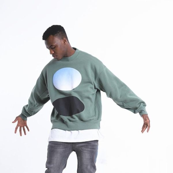 

jesus is king three-dimensional letter printed sweater high street loose hoodie women mens couple designer hip hop sweatshirts hfxhwy108, Black