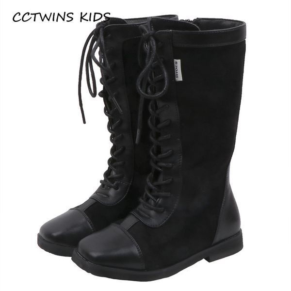 

cctwins kids shoes 2019 autumn fashion girls black princess high boots children casual shoes toddler dress knee-high boot hb043, Black;grey