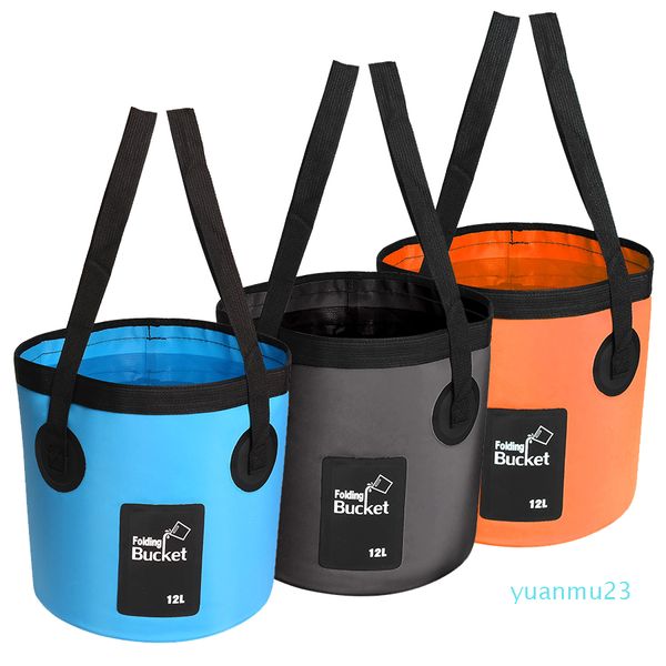 

wholesale-10l folding foldable collapsible sink washbasin bucket wash basin camping water pot bag container car fishing hiking