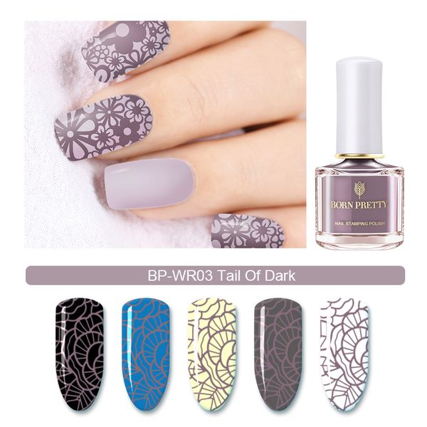 

born pretty withered rose series stamping polish 6ml pink purple nail art plate stamping lacquer nail stamp varnish 1 bottle