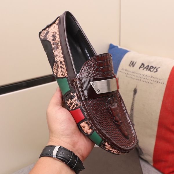 

sports_runingshoe 2019 moccasins gommino driver with g sylvie web buckle loafers summer men flat casual patent leather italy moosehide weeke, Black