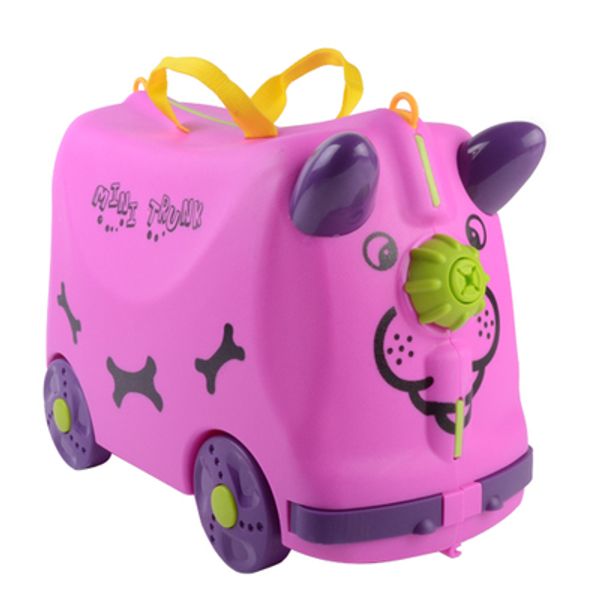 Children Travel Luggage With Wheels Stroller Suitcases Multifunction