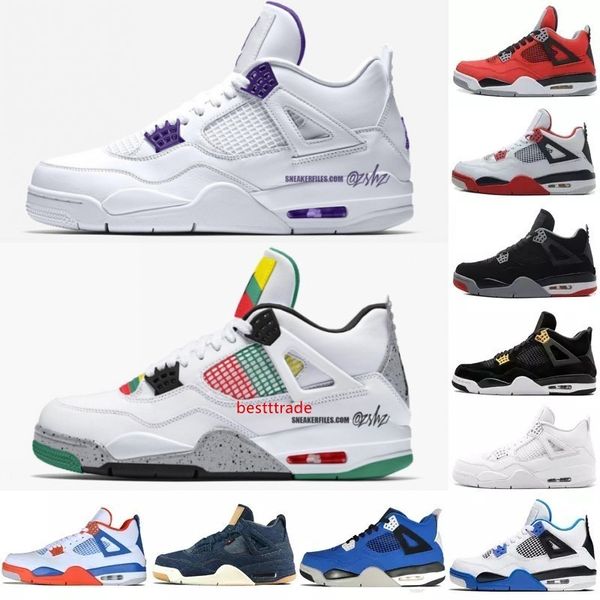 

4 4s basketball shoes wheat court purple pine green do the right thing what the travis loyal blue mens sport sneakers designer shoes