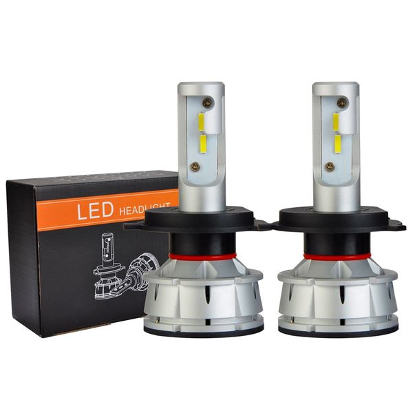 

one pair led bulb 6500k car headlight auto led head light car styling lamps
