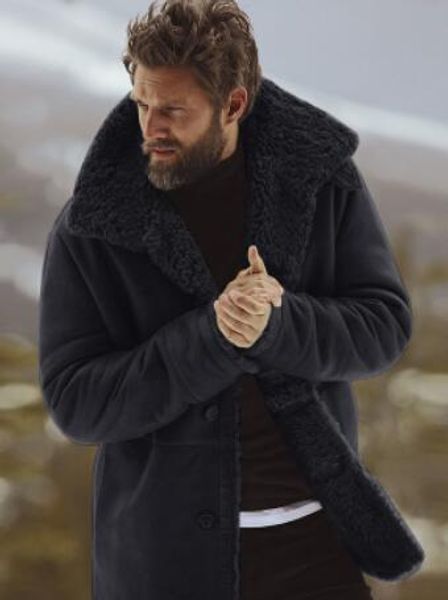 

winter thick designer jacket coats mens clothing warm cashmere single breasted coats outwear windbreaker, Black;brown