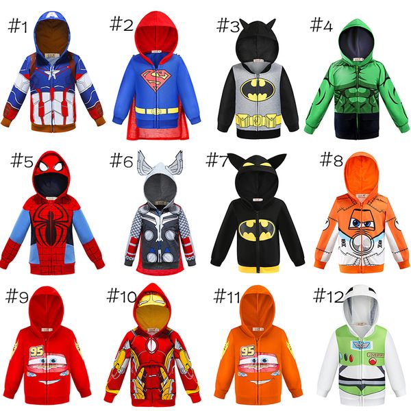 

baby hoodies super hero coat kids cars planes sportswear little boy tracksuit halloween makeup evening party kids jacket clothes aa19211, Blue;gray