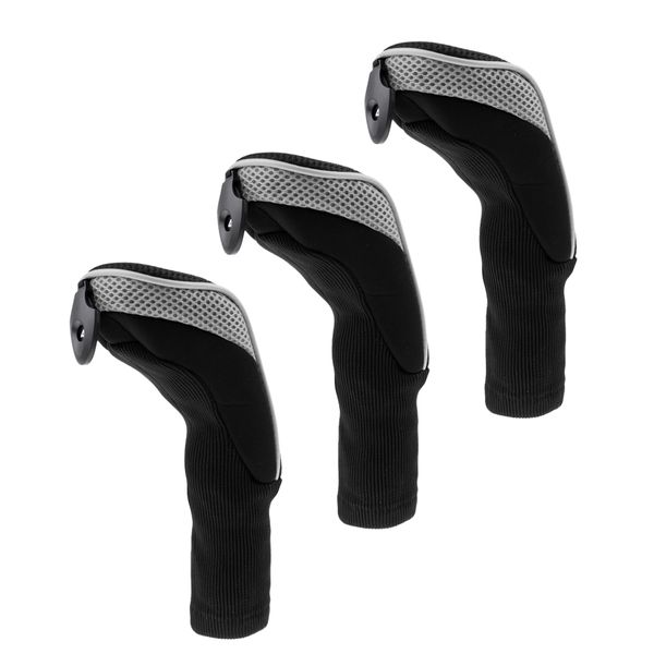 

3 pieces golf club covers, neoprene mesh headcover for golf club iron wood head covers