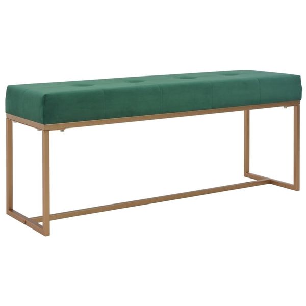 

bench 120 cm green velvet garden sets