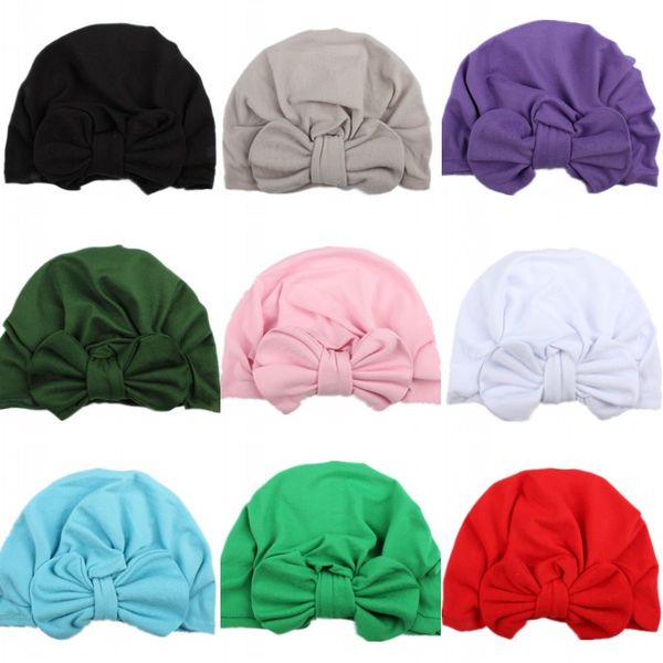 

kids girl elastic bowknot beanie hat baby solid color rabbit ear hat toddler bowknot knotted pgraphy props hat, Yellow