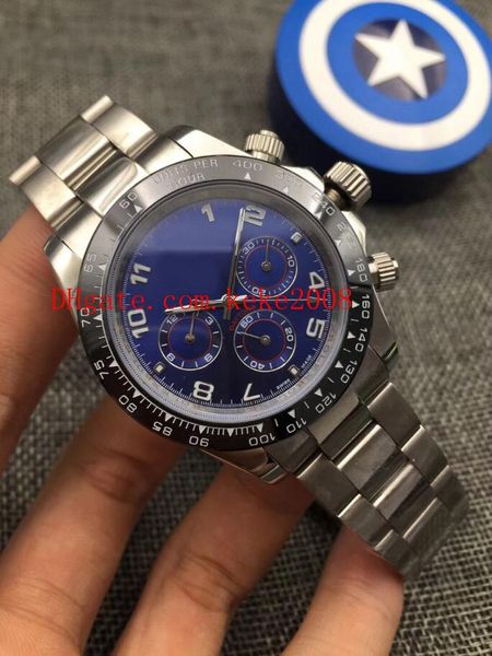 

9 colour elling watch 40mm cosmograph 116506 116509 116500 116520 no chronograph working mechanical automatic mens watches, Slivery;brown