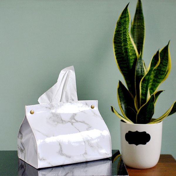 

nordic pu leather tissue box car box tissue holders leather drawer containers pocket organization storage bag
