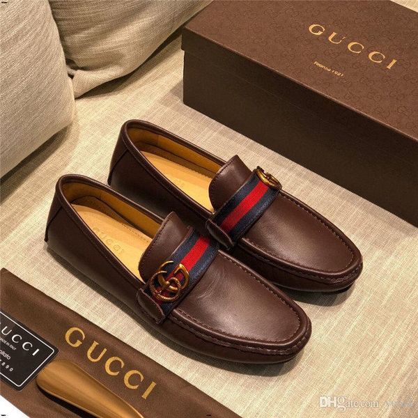 

21fw suede mens loafers luxury italian designers men casual shoes genuine leather slip on boat shoes for men moccasins madaj, Black