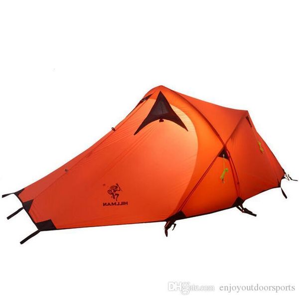 

2-3 person waterproof double layer outdoor tent ultralight 210t 4 season aluminum pole hiking camping tent 20d silicone fabric hiking tent