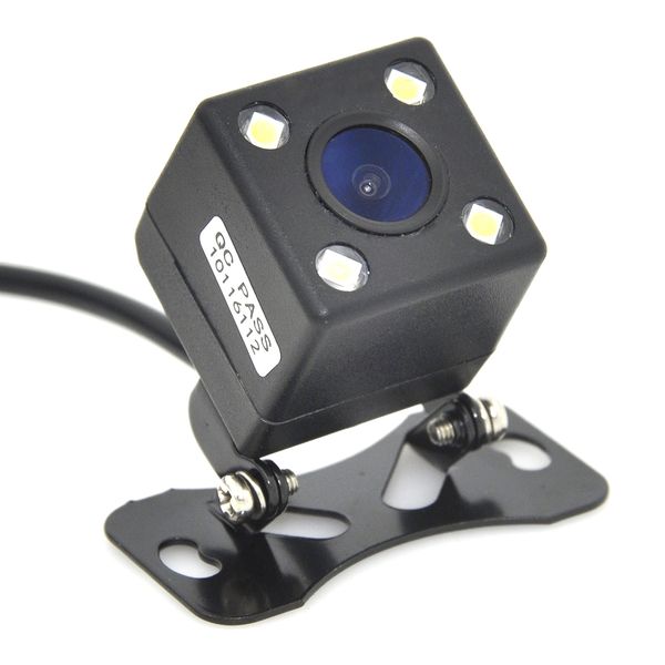 4LED-Leuchten Rückfahrkamera HD-Autosicherheitssystem universell einstellbar mit Lineal CCD-Nachtsicht wasserdichtes Auto-Rückansichtsbild