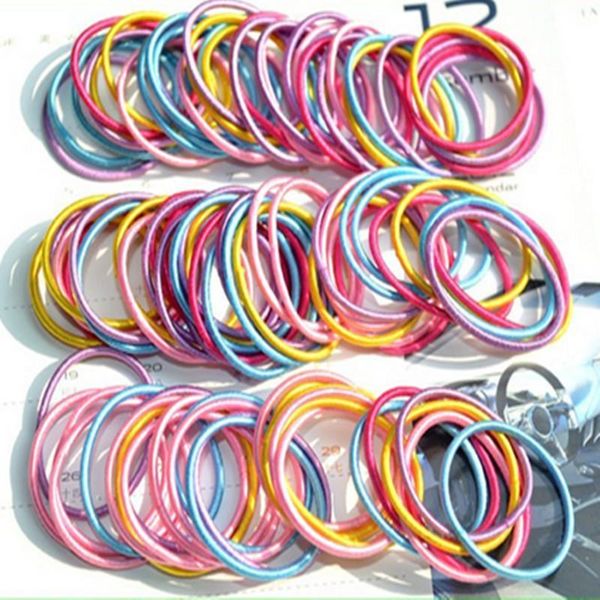 Wholesale Multicolor Baby Girl Kids Tiny Hair Bands Ropes Elastic