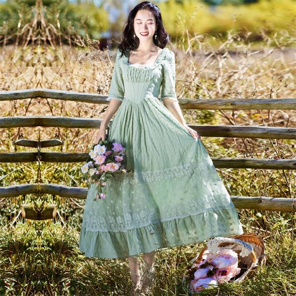 

new explosions leisure vintage color matching dresses women print spring casual dress, White;black