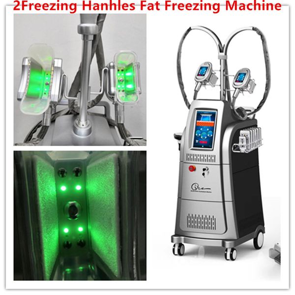 Due maniglie di congelamento 650nm 100MW Cryo Lipolaser 8 Pcs Lipo Laser Pads Body Contouring Fat Freezing Body Slimming Weight Loss Machine