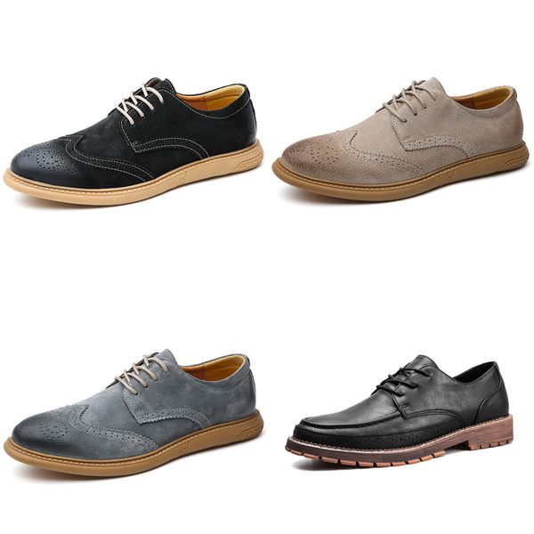 

new british style casual brogues shoes lazy sets breathable driving men oxfords fashion brand dress shoes man male loafers, Black