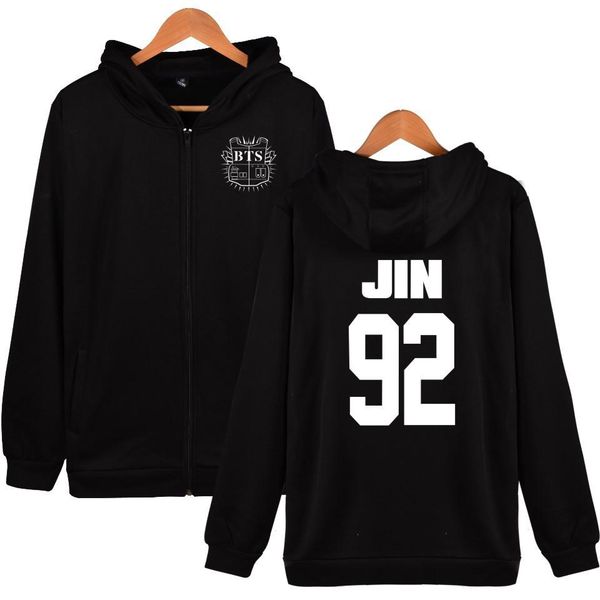 

цифра печати толстовки мужчины / женщины повседневная хип-хоп толстовка traksuit флис пуловер толстовка черный с капюшоном молния уличная од, Black