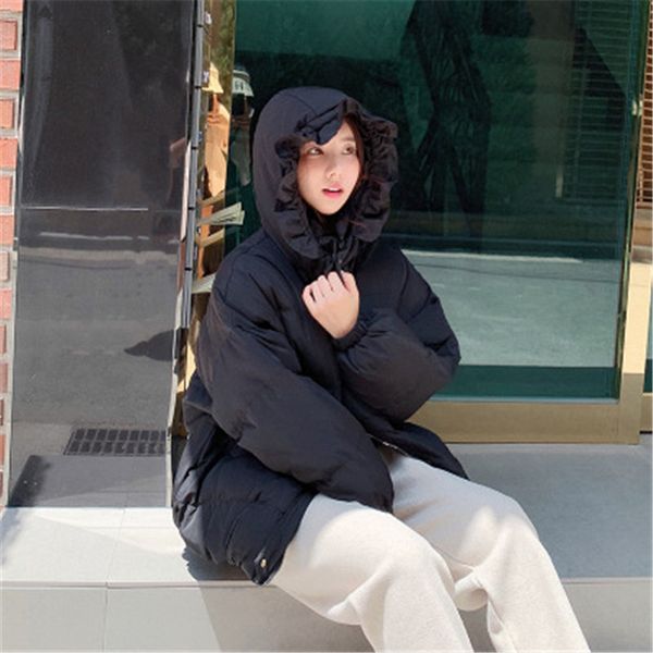 

down jacket female slim winter jacket female winter clothing light down 2019 new short fashion thin section, Black