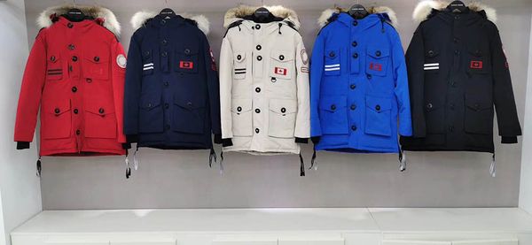 

canada mens parka jacket 19fw vintage luxury men designer jacket red coats brand white down jacket selling, Black;brown