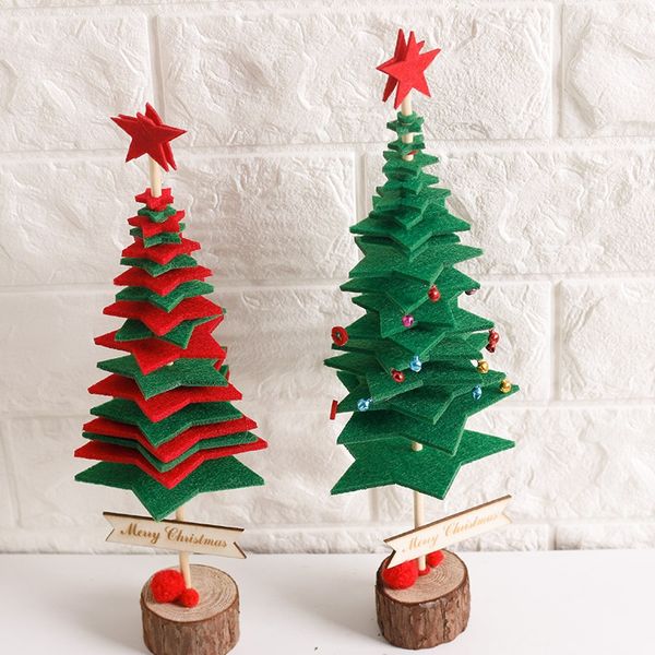 

diy christmas tree party deskdecoration home ornament fabric christmas tree new year supplies