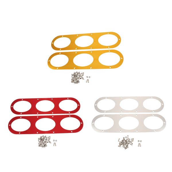 

6pieces auto aluminium rear bumper race diffuser panel