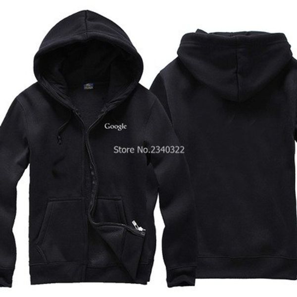 

it fans programmer google sweatshirt new winter autumn hooded fleece coats, Black