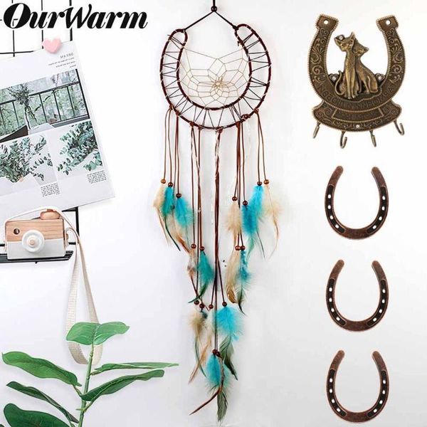 

ourwarm хороший счастливый подарок для гостя металлическая подкова ловец снов свадебные сувениры юбилей сувенир сарай свадебные принадлежнос