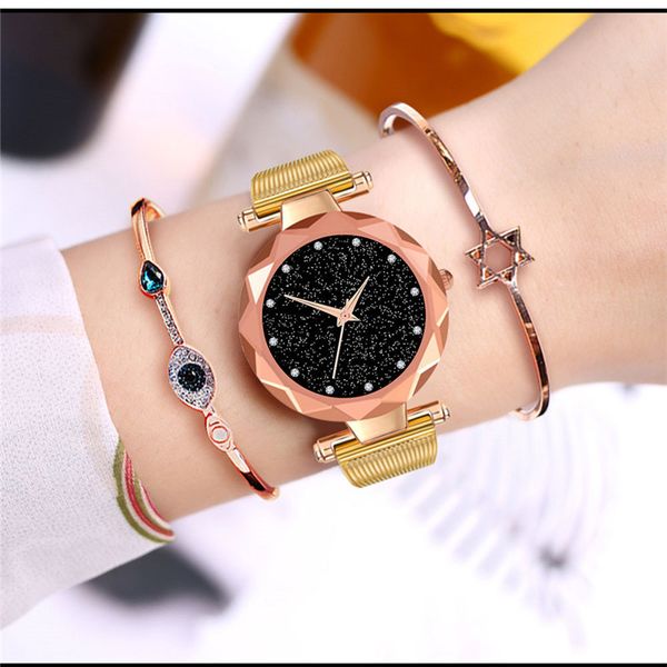 

watches for ladies fashion woman design stainless steel mesh belt analog alloy quartz wrist watches women dames horloge uhren, Slivery;brown
