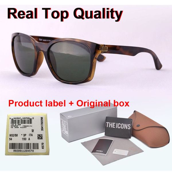 

brand design 4197 sunglasses men women driving glasses plank frame glass lens sport vintage sun glasses retro eyewear with case and label, White;black