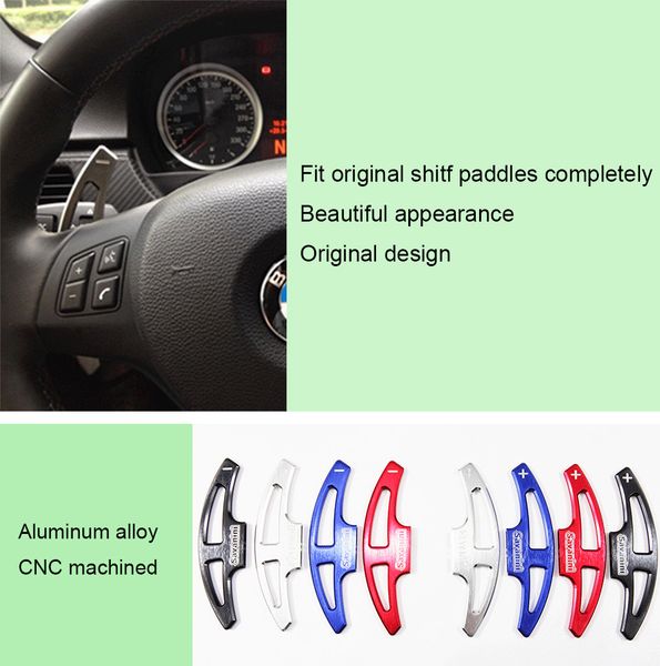

2pcs car steering wheel shift paddle shifter extension for bmw m3 2009-2013