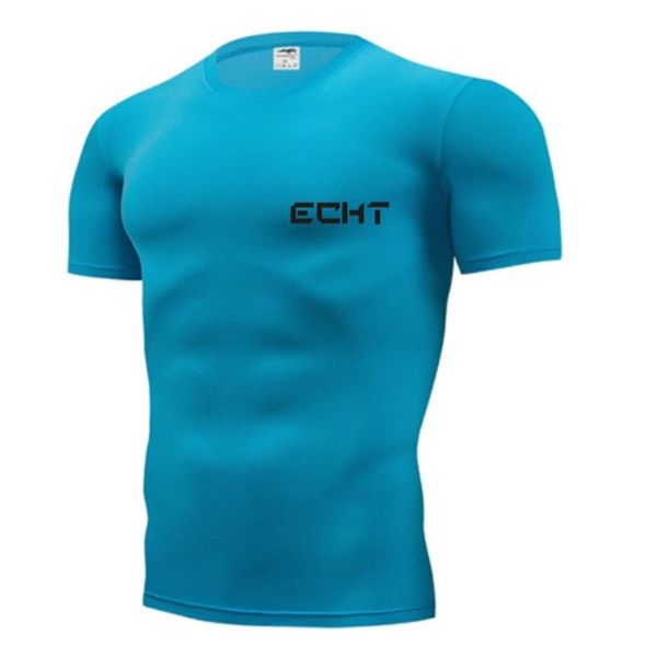 

sport shirt men women fitness running t shirts breathable quick drying t-shirt outdoor gym training jogging sportswear, Black;blue