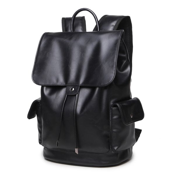 

lapleather backpacks for school bags men pu travel leisure backpacks retro casual bag schoolbags teenager students mochila