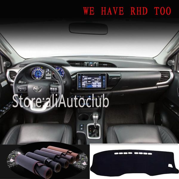 

for hilux pickup revo 2015 2016 2017 2018 2019 2020 leather dashmat dashboard cover pad dash mat sunshade carpet car