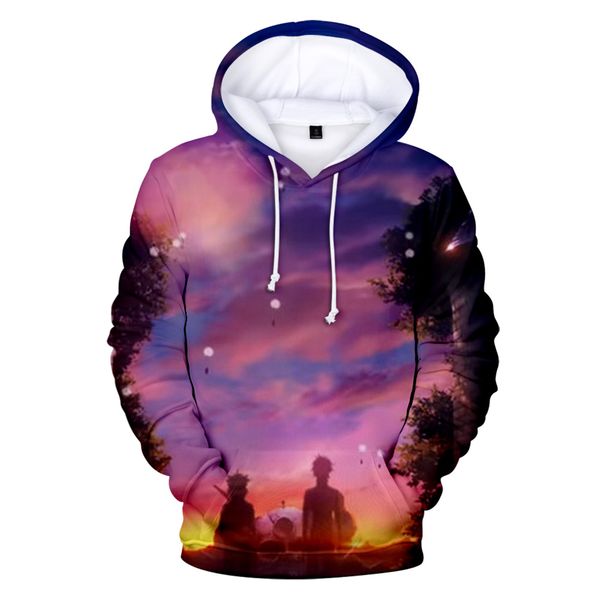 

aikooki black four-leaf clover 3d printed hooded sweatshirt men fashion warm pullover black clover harajuku man hoodies top