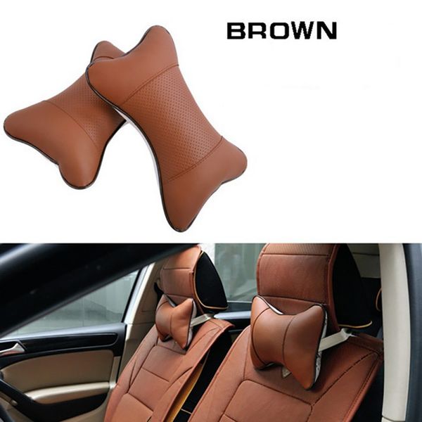

onewell car seat pillow leather auto supplies neck pillow auto safety headrest accessories