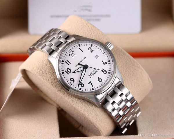 

5 style 40mm pilot mark 13 men's watches series. equipped with 8215 automatic movement. sapphire mirror men's sports watches, Slivery;brown