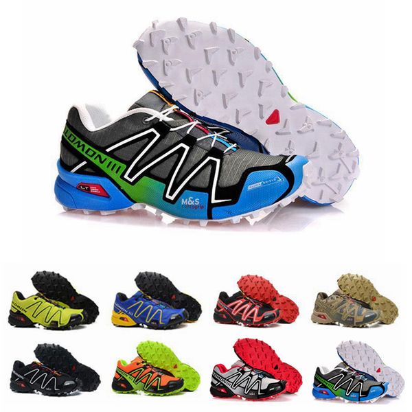 

2018 new zapatillas speedcross 3 running shoes men walking ourdoor sport shoes athletic shoes size eur 36-46, Black