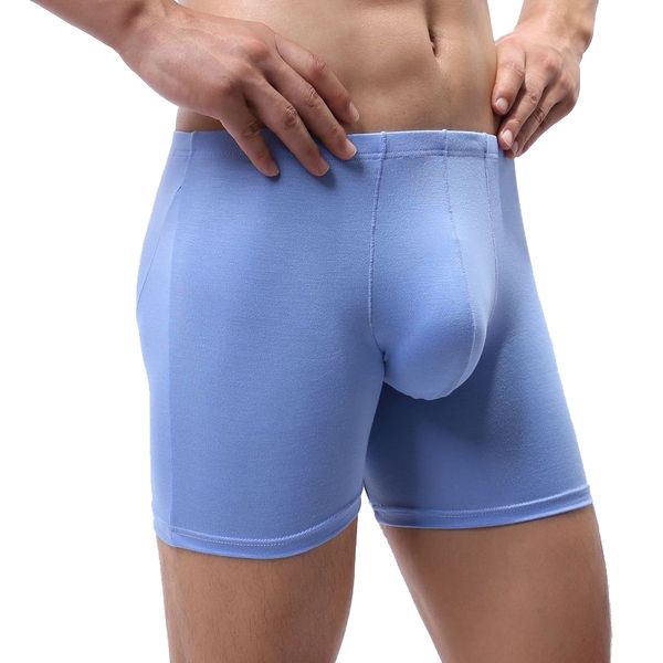 

mens волокно бамбука белье боксеры long man u выпуклого boxer homme проскользнуть трусик мужских длинных ног трусов hombre марка трусы, Black;white